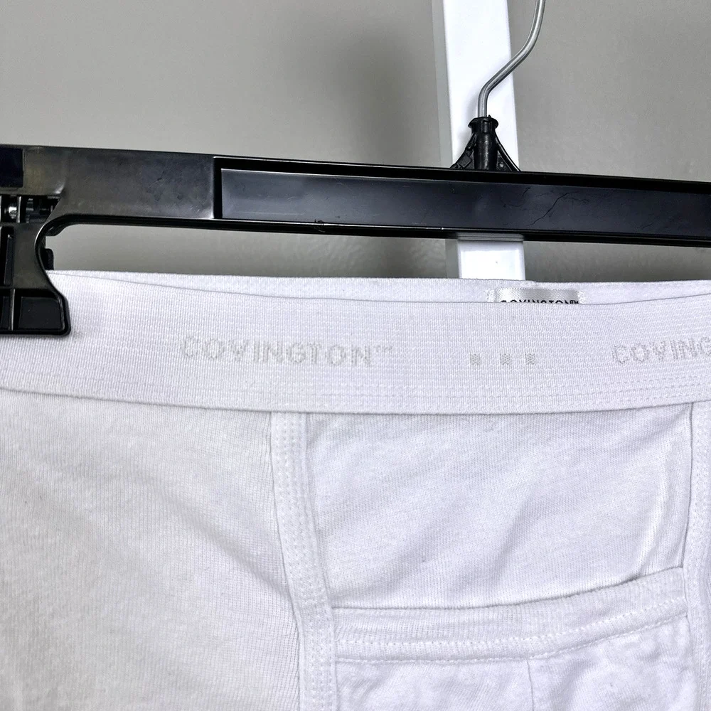 Vintage Covington Briefs Large 36-38 Pouch Pocket White Cotton Sears Underwear